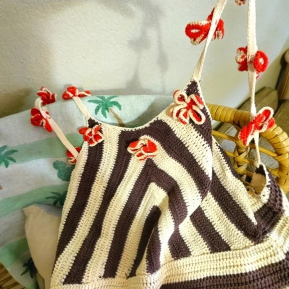 Anthropologie Celandine XL Swim Dress Cover Up Crochet Resortwear - Picture 13 of 15